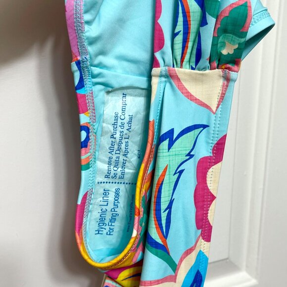 La Blanca Island Goddess Side Shirred Hipster Bottom in Floral Print 14 - Picture 7 of 9